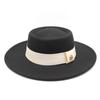 Hat Women'S Season Versatile Wool British Vintage French Celebrity Winter Felt Hat Hepburn Jazz Top Hat