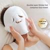 1Pcs New 3 Holes Hot Compress Towel Absorbent Soft Facial Steam Towel Reusable Gentle Skin Care Mask Home Spa Daily