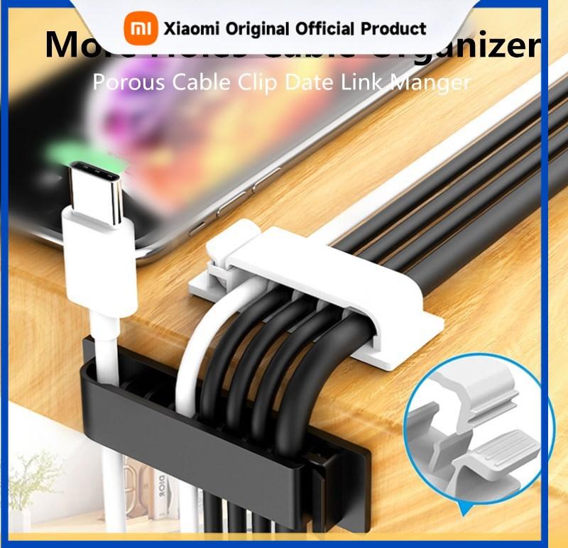 Xiaomi Multipurpose Holes Cable Organizer Clips Wire Winder Cord Management USB Charger Holder For Mouse Keyboard Car Protector Manager