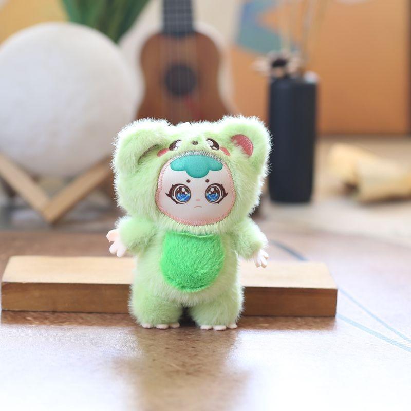 Plush Baby Three Doll Pendant Pp Cotton Super Soft Keychain Backpack Decoration
