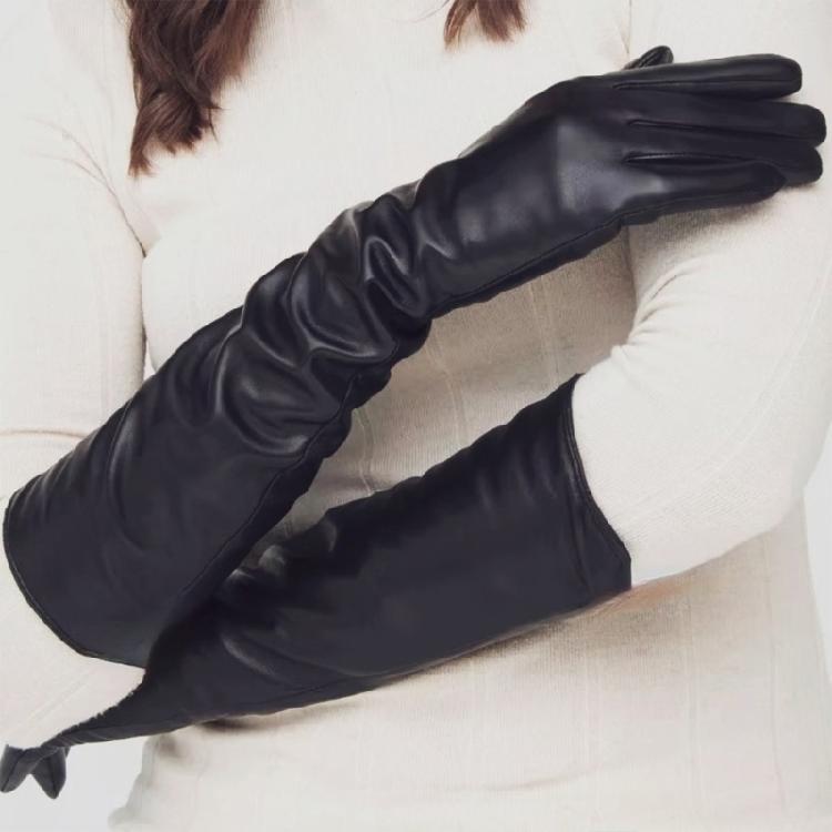 Women’s Cosplay Gloves Evening Party Essential Durable PU Leather Soft Touch Elastic Wrist
