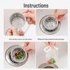ZISIZ Disposable Sink Strainer Mesh Bags