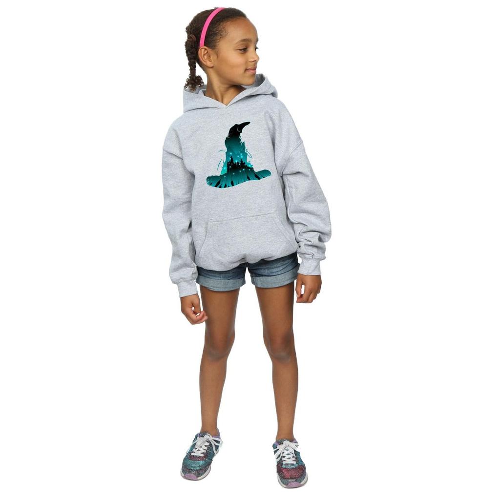 HARRY POTTER Girls Hogwarts Silhouette Hoodie