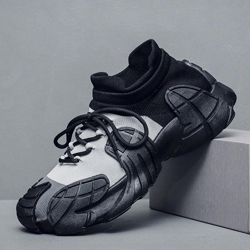 Men Fashion Colorblock Thick Sole Chunky Dad Sneakers Casual Sport Shoes