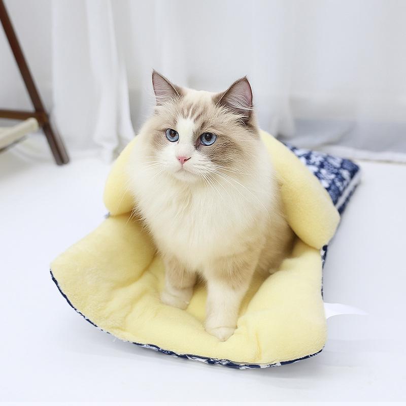 Multifunctional Washable Winter Cat Nest & Sleeping Bag for Small/Medium Cats & Dogs