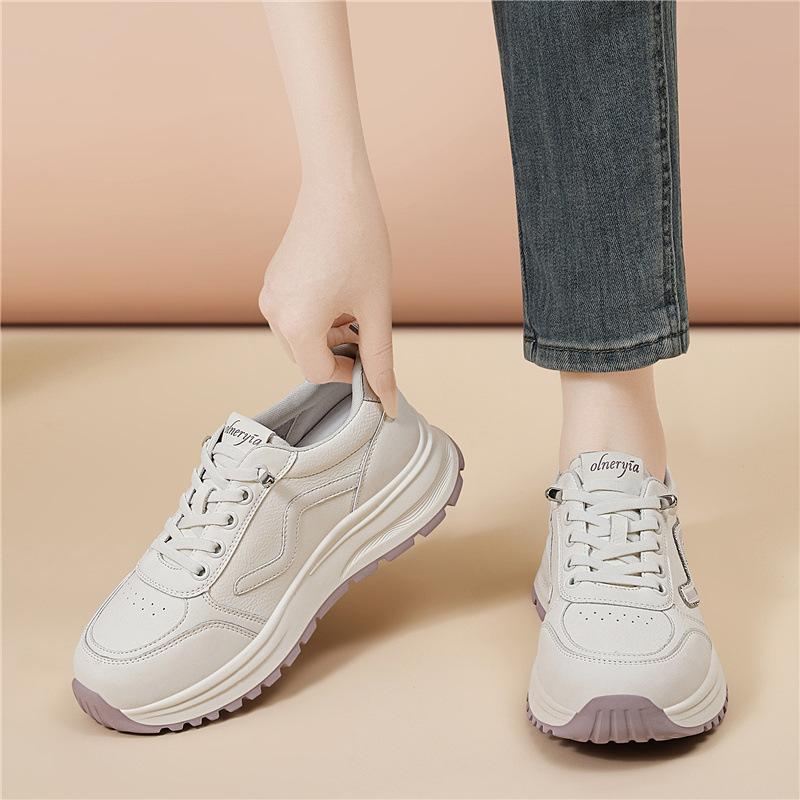 

Spring sports casual shoes women s thick-soled cm versatile little white shoes fashion niche soft-soled feet increase height women s shoes 40