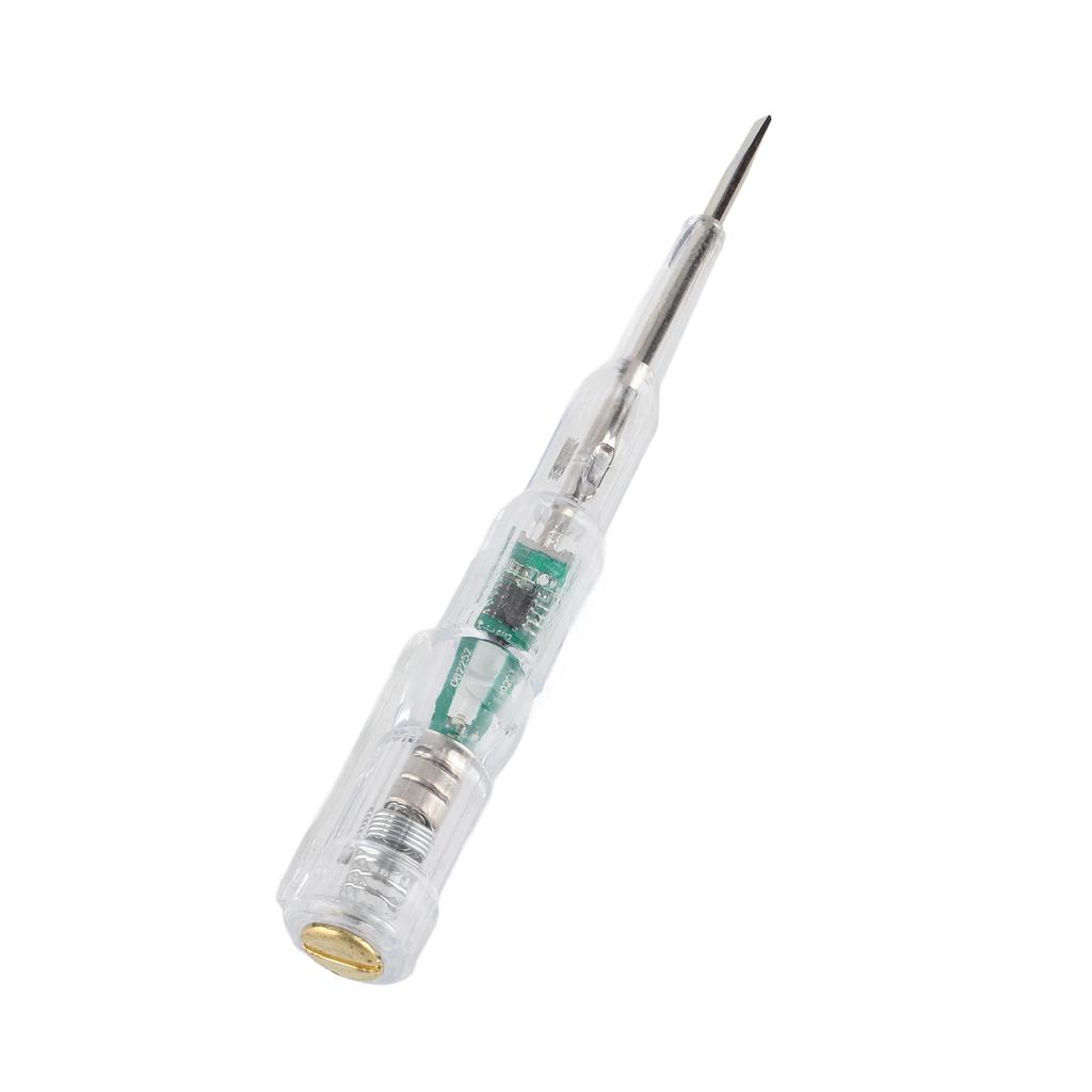 5 Pcs Electrical Tester Pen Multifunctional Bright LED Light Transparent Shell Inductive Voltage Tester Screwdriver