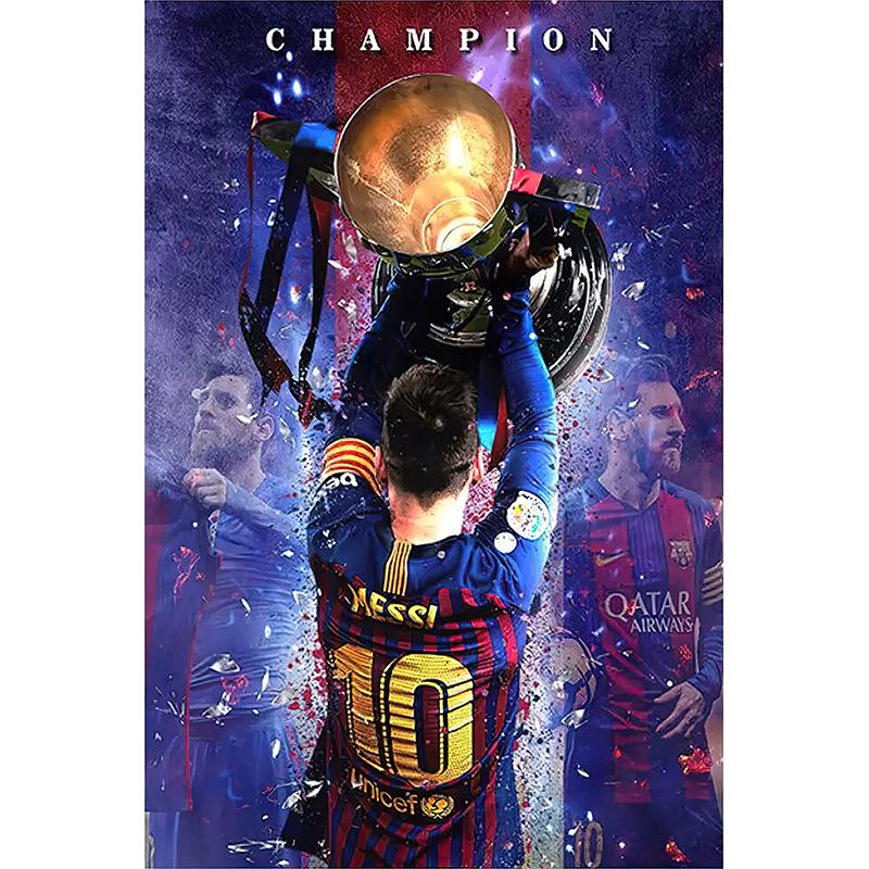 

Канва-постер Месси Чемпионат мира для гостиной или спальни 13*18（frameless）
