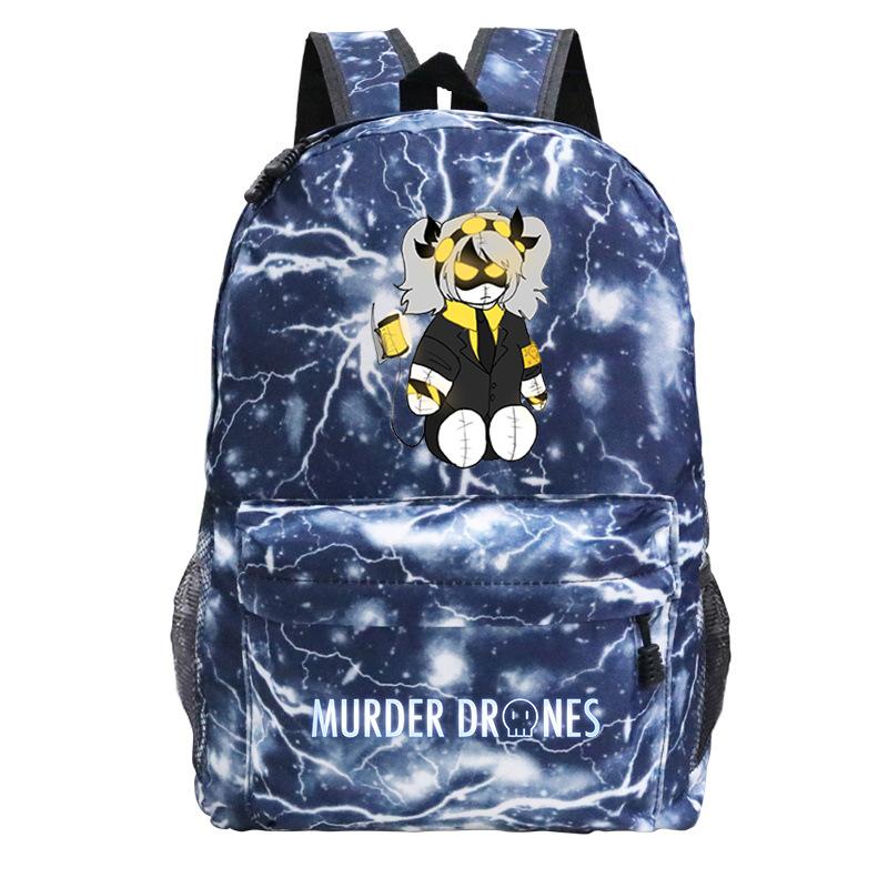 Murder Drones Personality Printing Trend Student School Bag Multifunctional Outdoor Travel Backpack