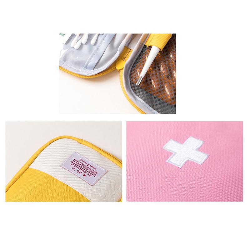 1Pc Mini Tragbare Medizin Tasche Reise Erste Hilfe Kit Medizin Tasche Lagerung Tasche Survival Kit Medizin Box Outdoor Notfall Camping