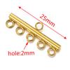 20pcs Stainless Steel Necklace Bracelet Layer Clasps Pendant Bail Connector Drop DIY Connectors For Jewelry Making Supplies