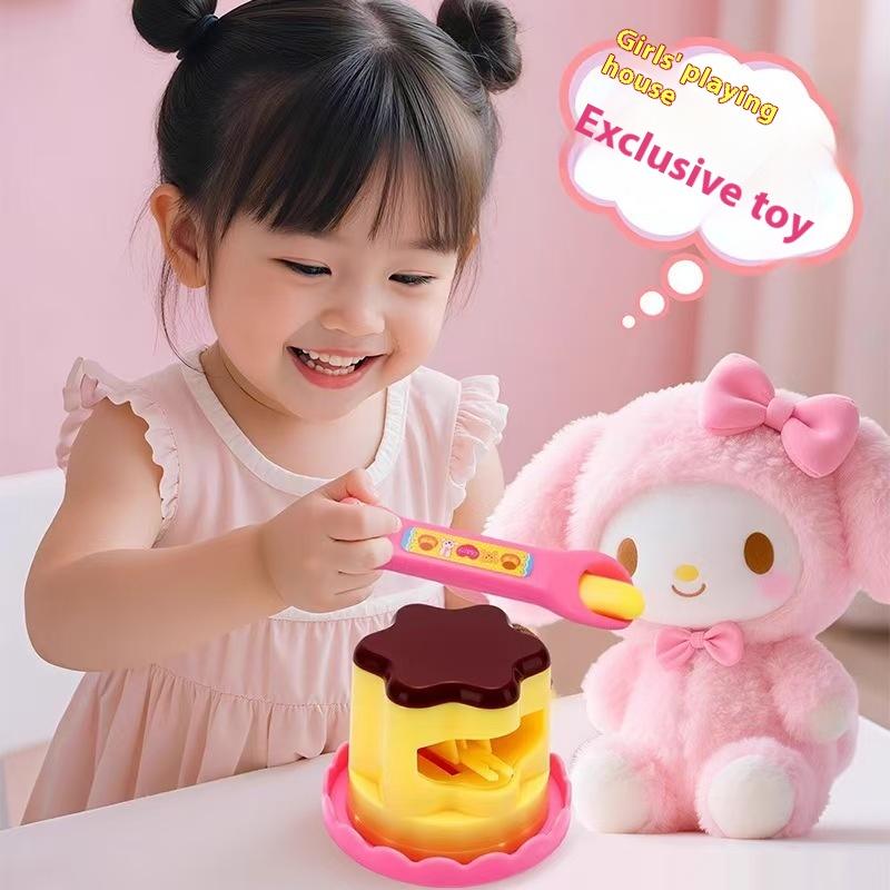 Pudding Toys Home Pretend Play Set Jelly Strawberry Pudding For Girls Feeding Toy Preschool Learning Education Tool Kids Gift