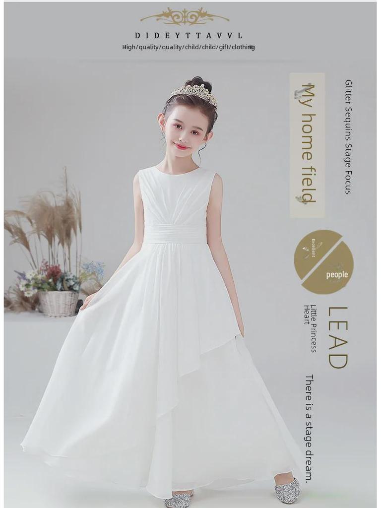Girls' Performance Dress for Children's Orchestra and Poetry Recitations