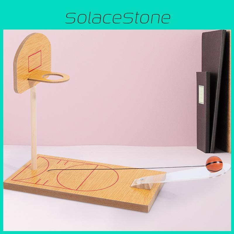 Basketball Throw Wooden Toy For Kids With Interactive Play Skills Development