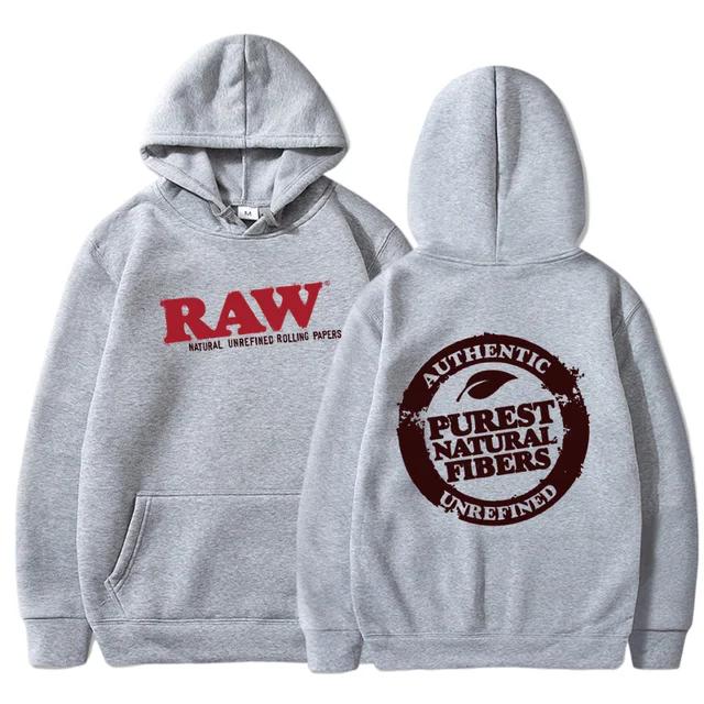 

RAW Fashion Hoodie Мужская толстовка из флиса с капюшоном Harajuku Hip Hop Повседневная мужская женская толстовка Высококачественный пуловер с капюшоном L