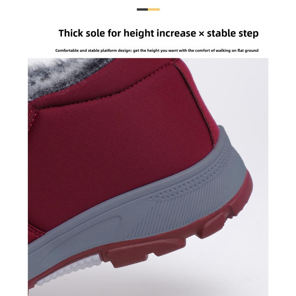 Women's Cotton Shoes, Couple's Snow Boots with Thick Fleece, Children's Warm Cotton Boots, Comfortable Short Boots