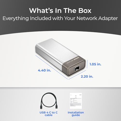 QNAP QNA-UC10G1SF Windows/Mac PC/QNAP Thunderbolt™ 4/USB4 NAS 10GbE Network SFP+ Adapter