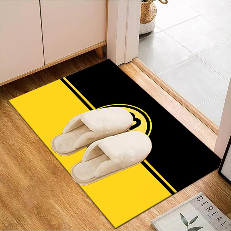 Bvb Soccer Ball Design Printed Office Carpet Chair Cushion Entryway Rug, Rugs for Living Room, Bedroom Christmas gifts