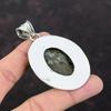Copper Seraphinite Pendant Top Quality Gemstone Jewelry 925 Sterling Silver Pendant Handmade Birthstone Jewelry Vintage Pendant Gift For Mom