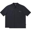 Li Ning Sports Casual Simple Solid Color Loose Polo Shirt Men Shirts Black ASHV259-1