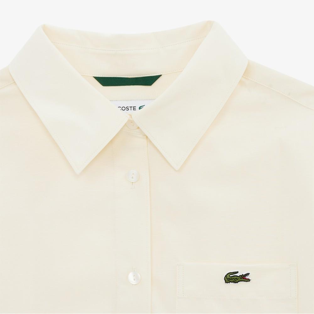 Lacoste Women's JP Cotton Linen Short-Sleeve Shirt CF9479-56G056