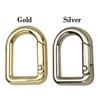 gold silver Zinc Alloy Hooks Round Push Trigger Spring O-Ring Buckles Carabiner Purses Handbags Snap Clasp Clip Bag Belt Buckle