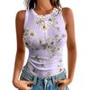 Tanktops für Damen Ärmellos Hoher Halsausschnitt Sommerlich Lässig Gerippt Schlanke Shirts Racerback Strandurlaub Kleidung