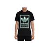 Adidas Originals Trefoil Double-Sided Print Casual Short-Sleeve T-Shirt Men Tops Black DJ2712