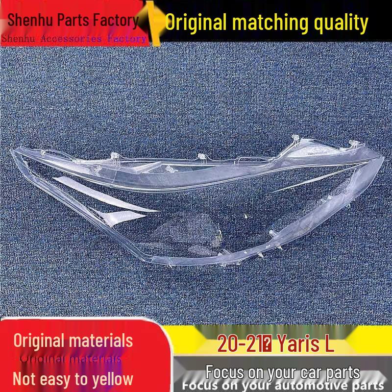 Transparent Headlight Cover for 2020-21 Yaris - Front Lamp Shade Standard driver side, no gasket - 1 piece
