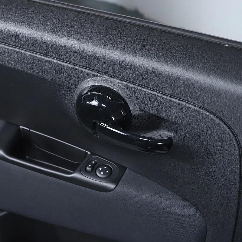For Fiat 500 2010-2024 ABS Carbon Fiber Car Ide Handle Panel Frame Cover Trim Sticker Interior Car Accessories