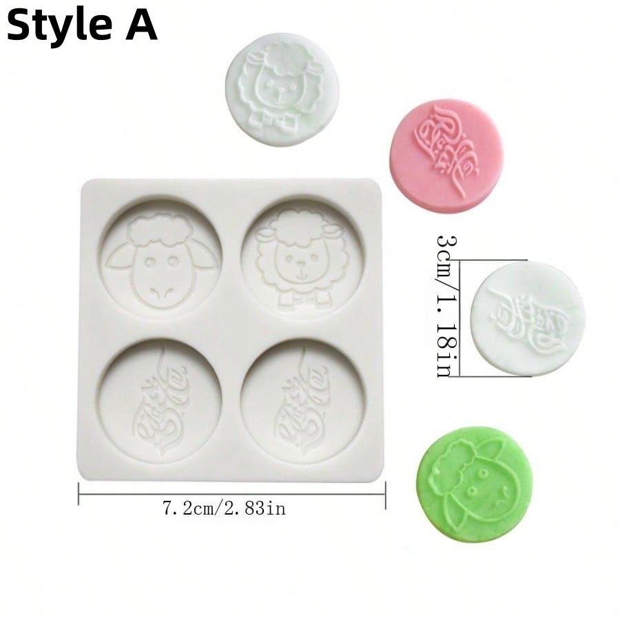 1pc Middle East Biscuit Mold Arabic Sheep Pattern Silicone Candy Chocolate Baking Mold HandmadeDIYEpoxy mold