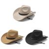 Mandarin Indian Leather Hat With Wide Brim Sunshade And Breathability For Vintage Men Women