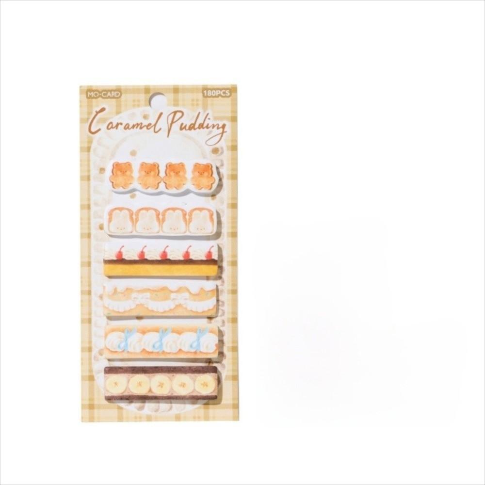 180pcs Kawaii Cake Shop Series Tag Label Sticker Self Adhesive Cake Appearance Message Sticker Stationery Sticker