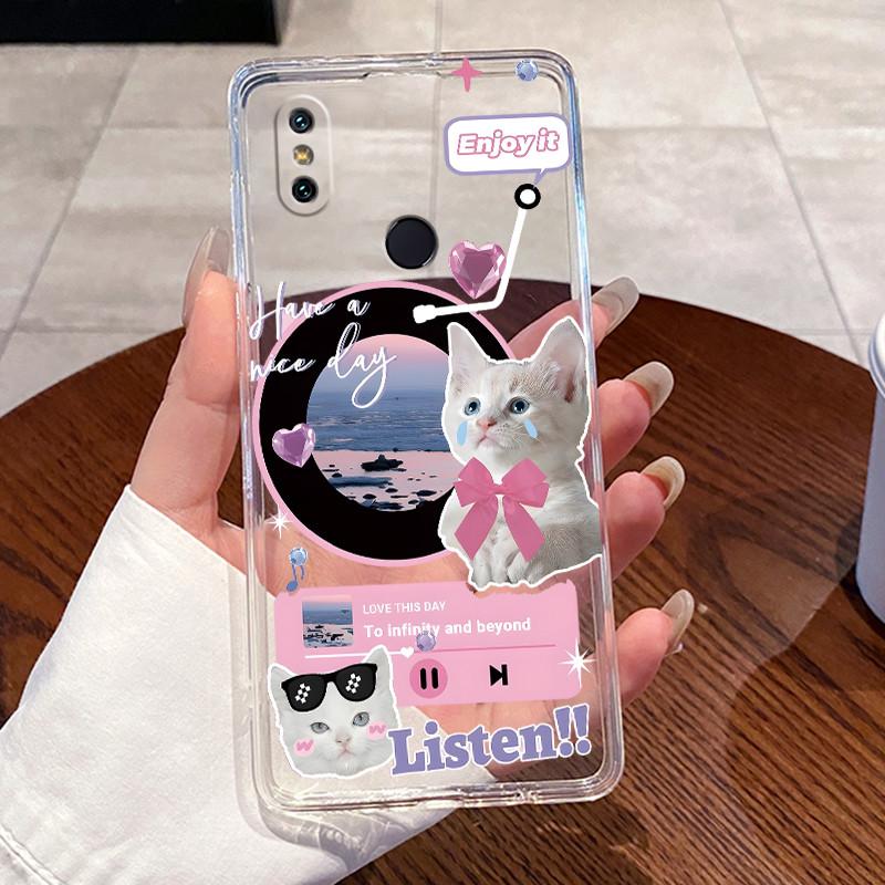 Jelly Casing For Xiaomi Mi A2 Fundas For Xiaomi Mi 6X Capa Clear Silicone Soft TPU Back Cover Cute Cat Rabbit Heart Phone Case