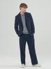 COMSPACE1980 Corduroy Wide Elastic Pants_Navy