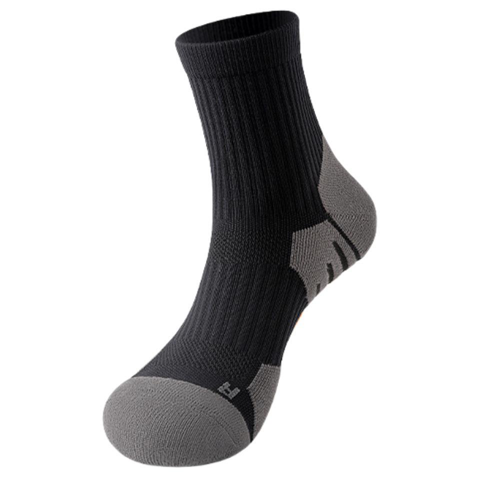 Men's Thickened Terry Non-Slip Sports Socks for Badminton, Running, Basketball, and Marathons