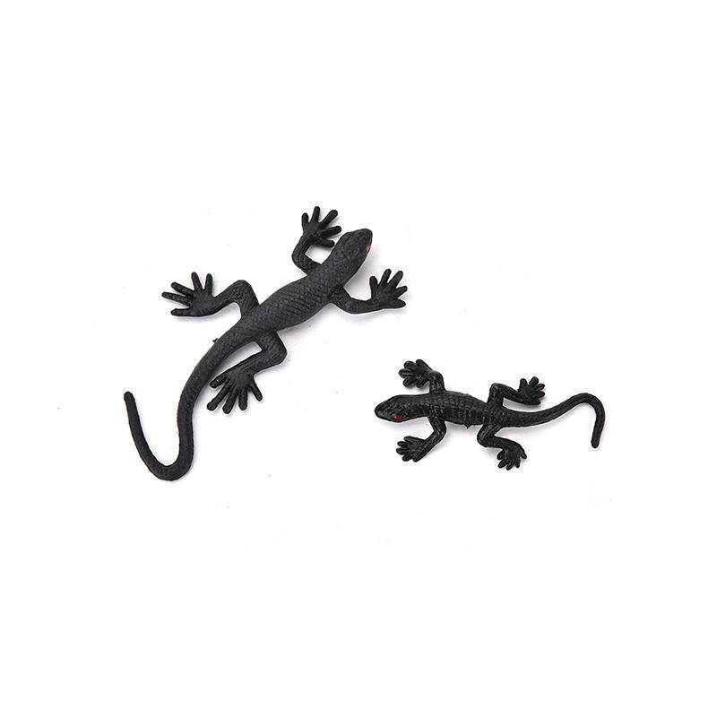 2Pcs Joke Fake House Lizard Funny Prank Novelty Life Like Fake Plastic Toy Trick