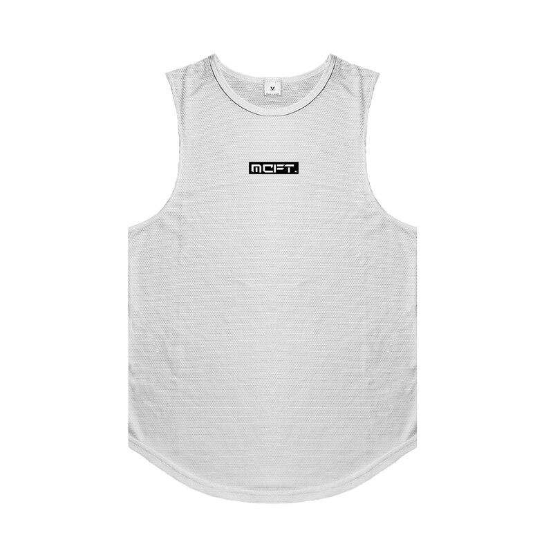 Muscleguys Men’s Professional Gym Bodybuilding Tank Top Breathable Comfortable Sleeveless T-shirt Fitness Vest Skin-friendly Soft Singlet