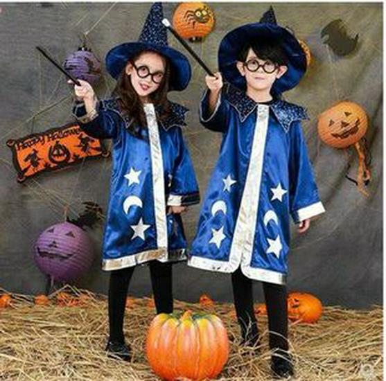 Kids' Halloween Cloak: Bat, Witch, Skeleton Stage Costumes