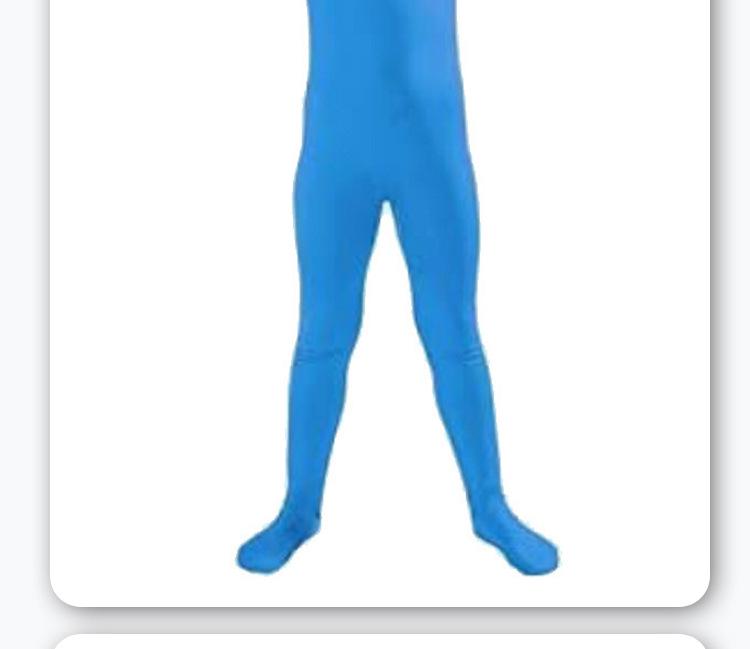 Spider-Man Fluoreszierender Zentai Halbkopf-Bodysuit Jumpsuit für Bühnenauftritt