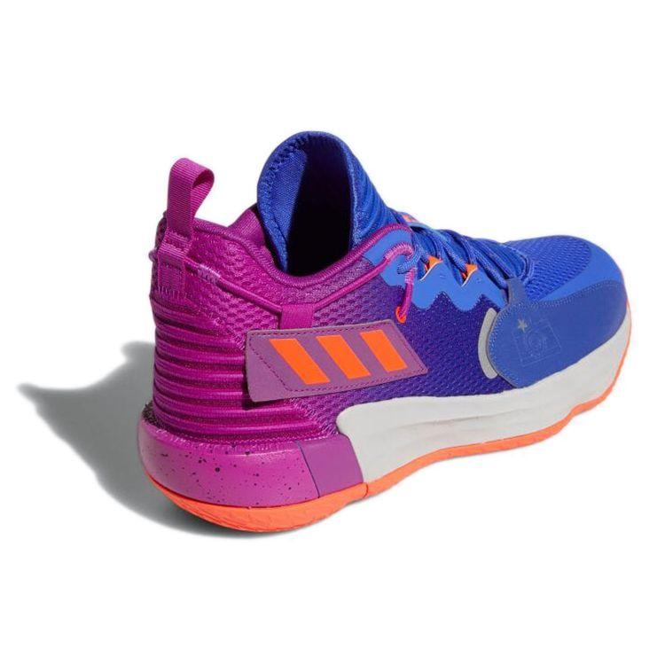 Adidas Dame 7 EXTPLY Say Cheese Herren-Sneakers Lila Sonic-Fuchsia Solar-Rot H69013