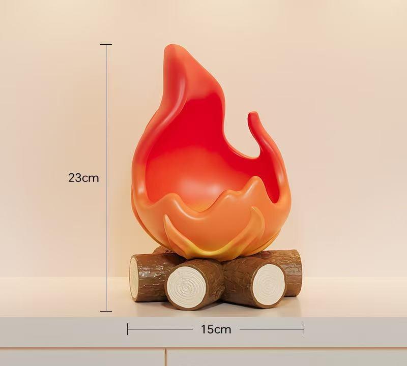 Nouă Decorațiune de Birou cu Foc Calcifer Creativă pentru Casă Sufragerie Hol Tavă pentru Chei Organizator de Gustări Desen Animat Ornamente de Masă