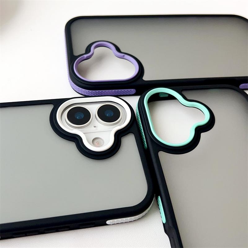 Matte Two-Color Full-Coverage Phone Case for iPhone 11-17 Pro Max