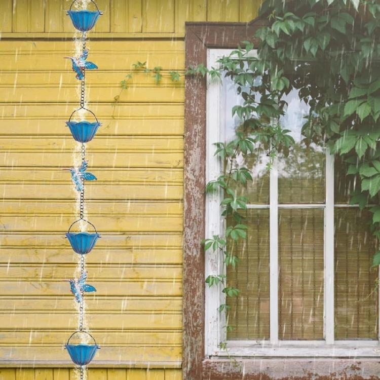 Decorative Iron Rainwater Catcher Chain For Heavy Storms Drainage And Landscape Aesthetic Upgraded Yard Hanging Decors