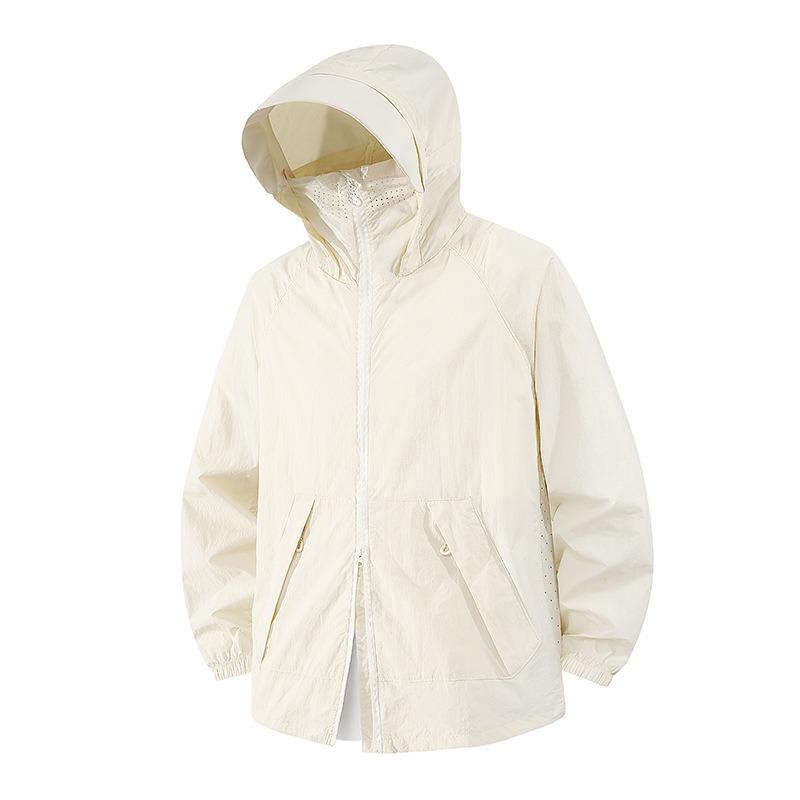Hooded Sunscreen Jacket Men's Summer Thin Jacket Outdoor Travel Waterproof Jacket Men