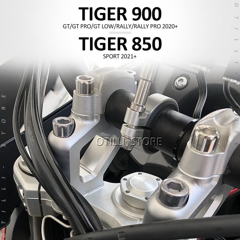 Motorcycle Handle Bar Risers Clamp Extend Adapter For Tiger 900 GT PRO RALLY TIGER 850 Sport Lift Handlebar Riser 2020-2022