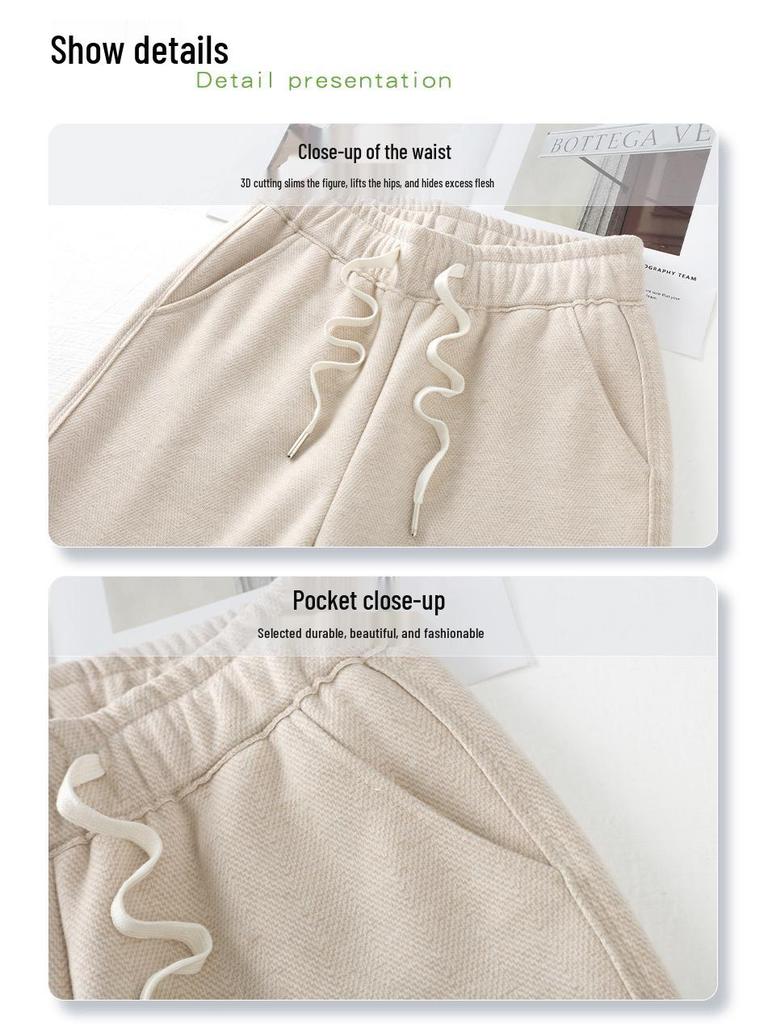 Off-White Women's Wool Wide-Leg Pants - 2024 Autumn/Winter Straight-Leg Casual Style