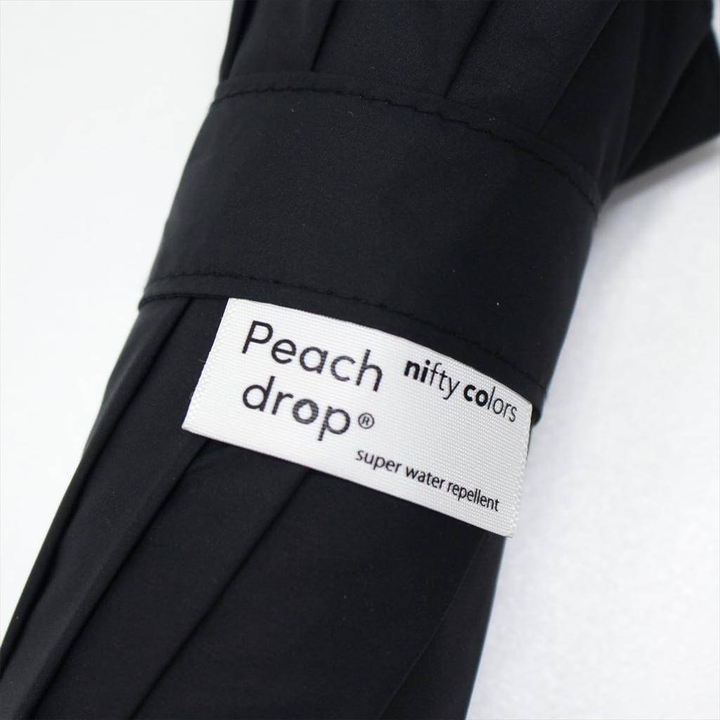 Nifty Colors Folding Peach Windproof Mini 5184BK Umbrella, Drop, 65,