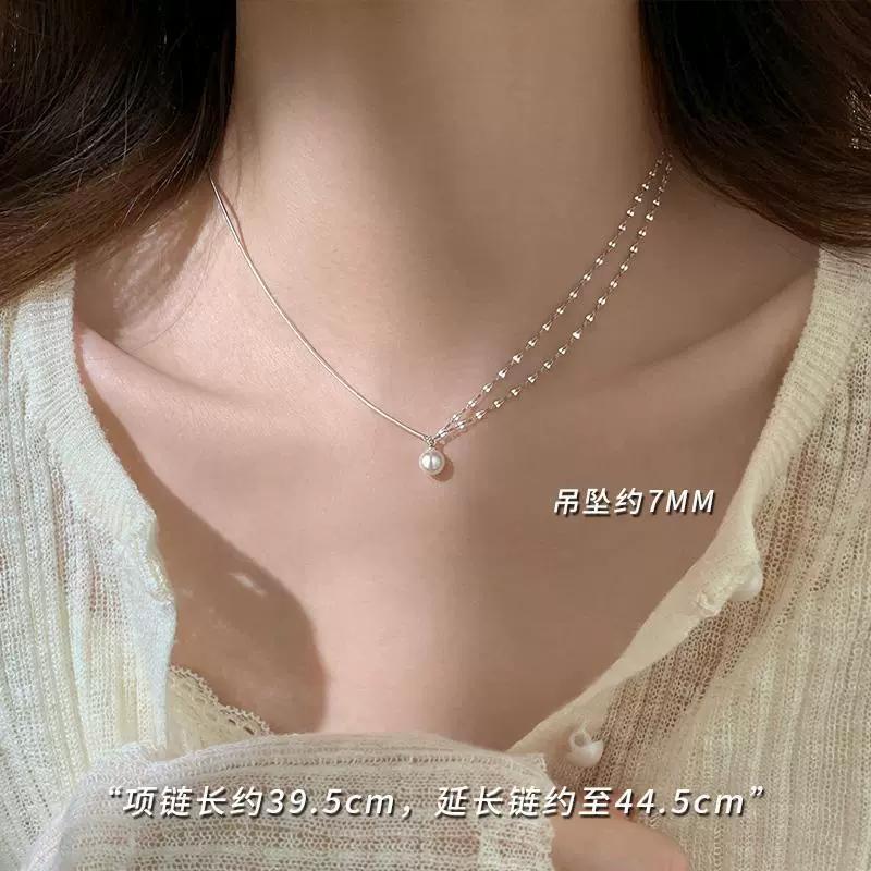 Minimalist Pearl Pendant Necklaces For Women Elegant Fashion New Jewelry Accessory Gift Party Collares Para Mujer