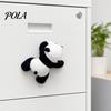Waschbär Kühlschrankmagnet Plüschtier Dekoration, Gefüllter Panda Magnetisches Ornament, Kühlschrankform für Heimküchen Dekoration